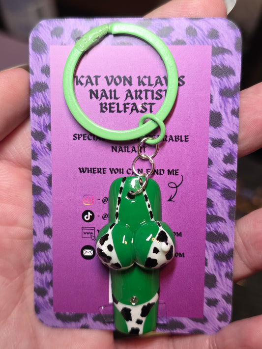 Nail themed keychains
