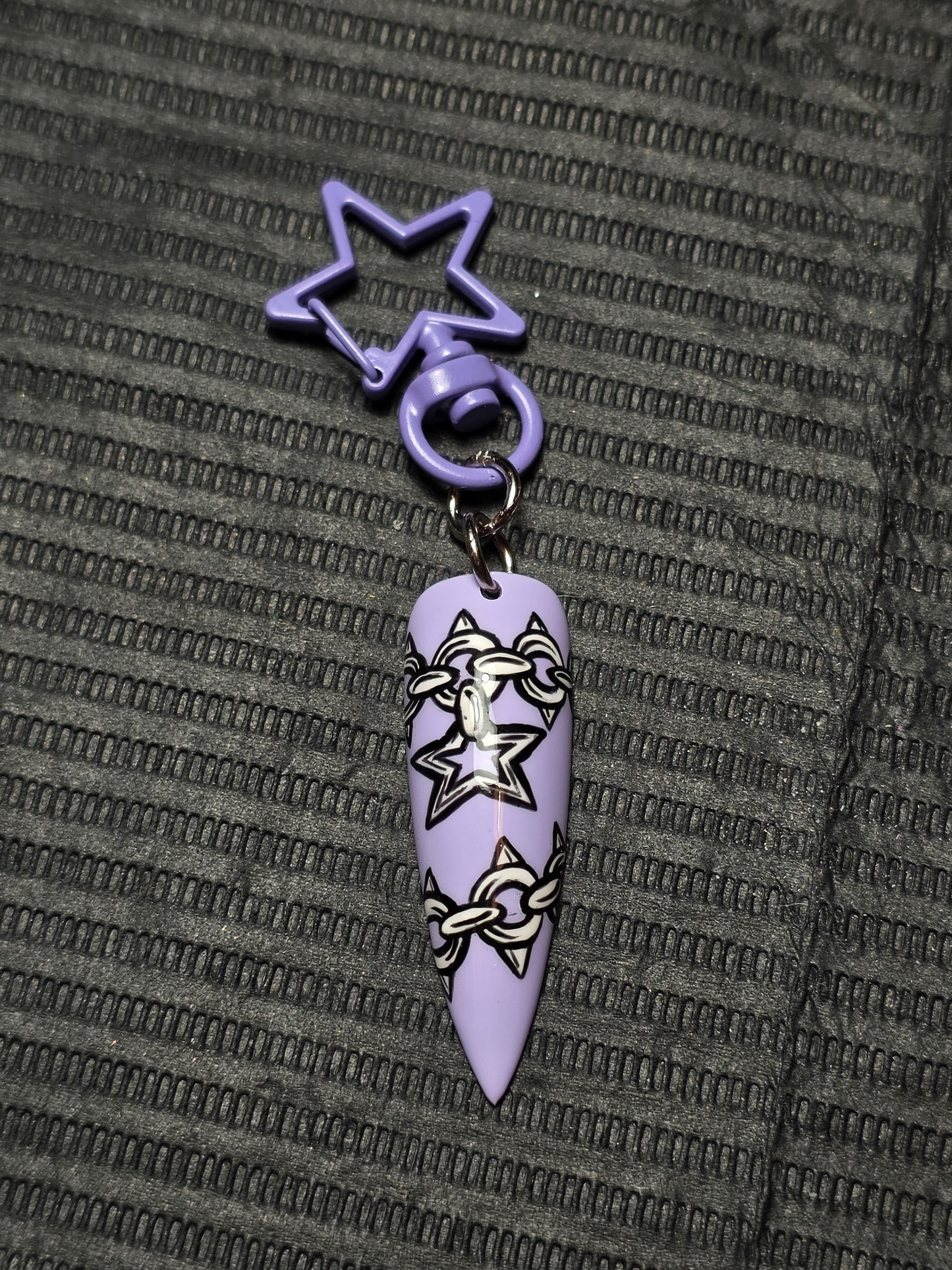 Nail themed keychains