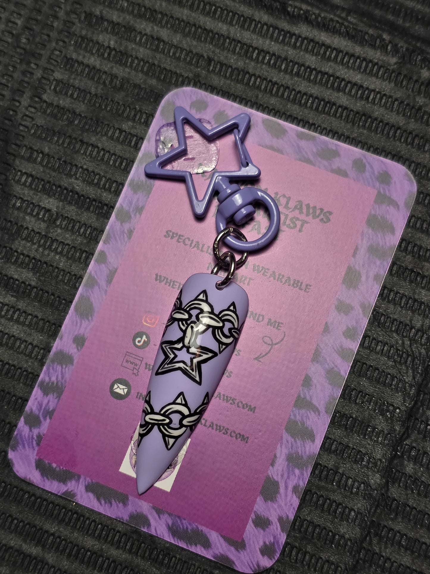 Nail themed keychains